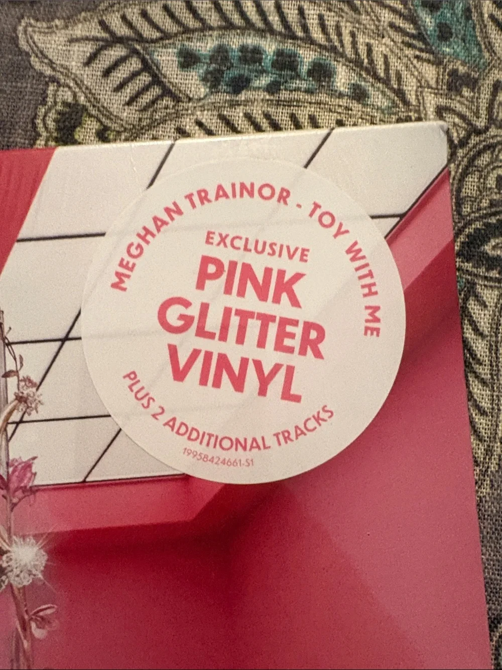 Meghan Trainor toy with me vinyl- Pink Glitter Vinyl